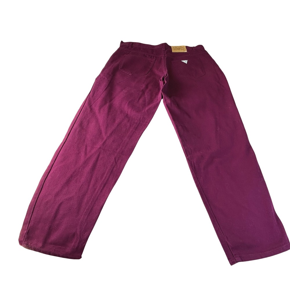 Guess Men’s Straight Jeans in Burgundy